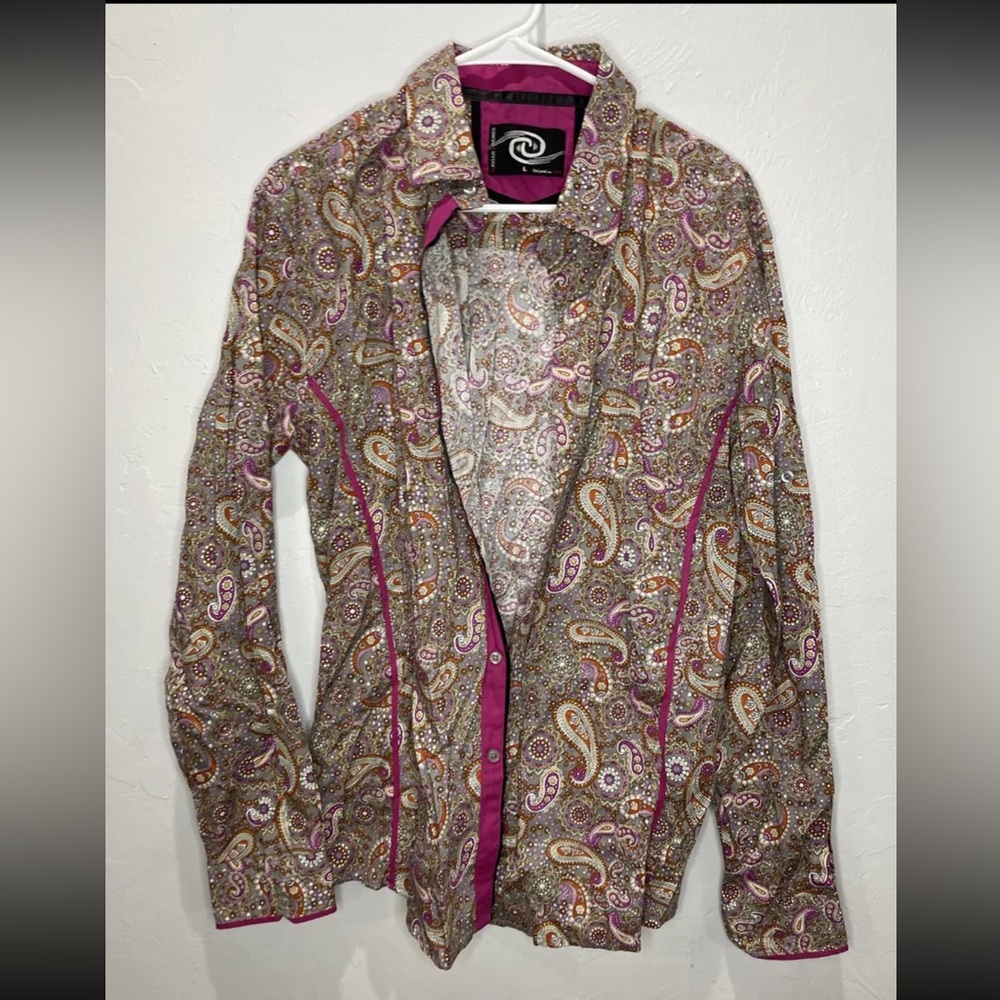 Caviar Dremes patterned collared shirt - Large